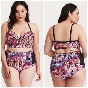 SOLD Torrid Mirage Print Bikini Tankini Swim